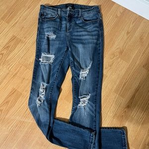 Womens Judy Blue distressed skinny jeans
